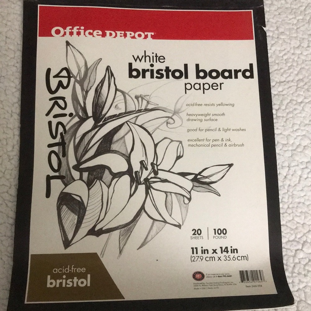 Bristol board paper.